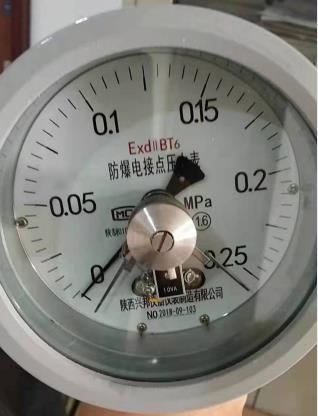 防爆電接點壓力表,YTX-100/150B3C,1.6級，-0.1-0-100MPA